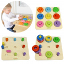 Dopasowywanie Kolorów Sorter Masterkidz Kołeczki i Obręcze Montessori