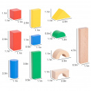 TOOKY TOY Drewniane Kolorowe Klocki Do Układania Figury Montessori