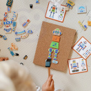 VIGA Drewniana Przybijanka Roboty 45 elementów Montessori